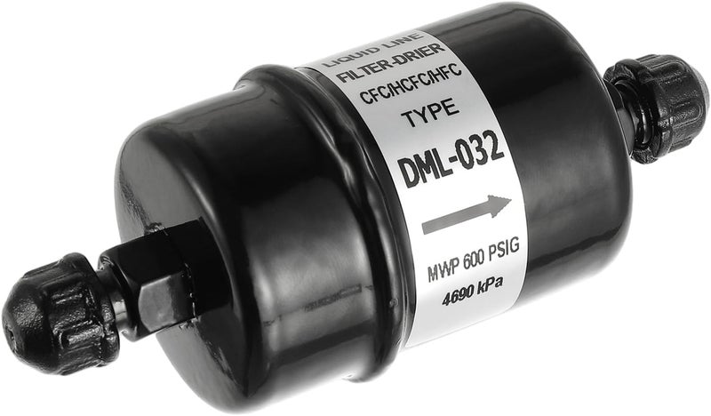 BOJACK 1/4 in Liquid Line AC Filter Drier hvac Refrigeration 032 SAE Flare connection universal unidirectional DML-032 - Image 1